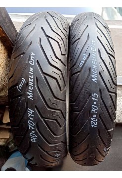 Комлект БУ Мотошин Michelin 140/70-14 и 120/70-15 City TL