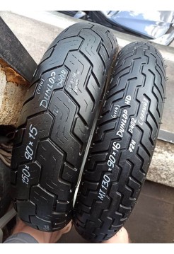 Комплект БУ Мотошин Dunlop 140/85-16 и 130/90-16 TL