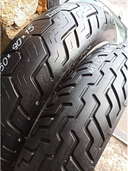 Комлект БУ Мотошин Dunlop 150/90-15 и 130/90-16 D404 D402 TL