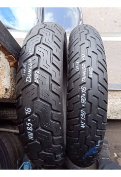 Комплект БУ Мотошин Dunlop 140/85-16 и 130/90-16 HD TL
