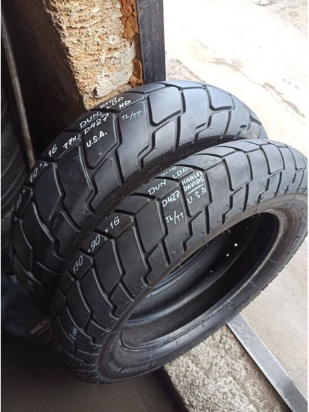 Комплект БУ Мотошин Dunlop 180/70-16 и 130/90-16 HD TL
