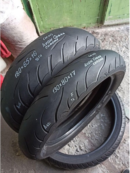 Комлект БУ Мотошин Avon 180/65-16 и 130/80-17 Cobra Chrome TL