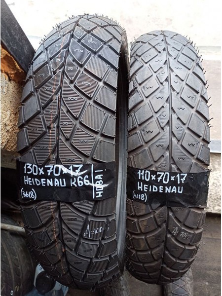 Комлект БУ Мотошин Heidenau 130/70-17 и 110/70-17 K-66 TL