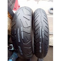 Комлект вживаних Мотошин Bridgestone 170/60-17 и 130/70-17 Exedra Max Mean Street TL