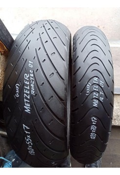 Комлект БУ Мотошин Metzeler 180/55-17 и 120/70-17 Roadtec TL