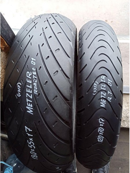 Комлект БУ Мотошин Metzeler 180/55-17 и 120/70-17 Roadtec TL