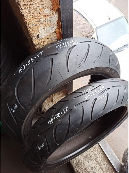 Комлект БУ Мотошин Metzeler 190/55-17 и 120/70-17 Sportec TL