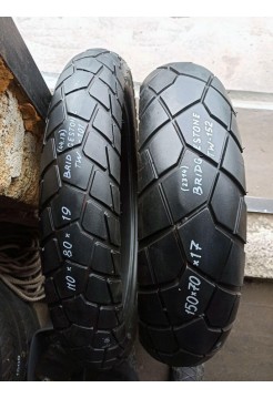 Комлект БУ Мотошин Bridgestone 150/70-17 и 110/80-19 TW-101-152 TL