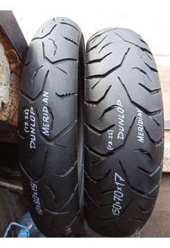 Комлект БУ Мотошин Dunlop 150/70-17 и 110/80-19 Meridian TL