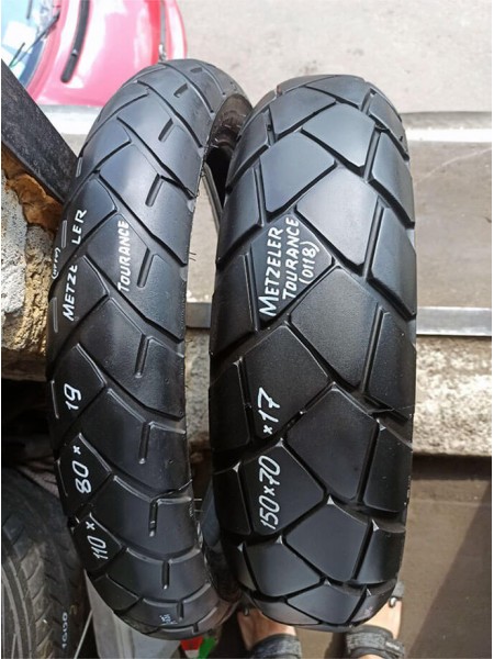 Комлект БУ Мотошин Metzeler 150/70-17 и 110/80-19 Tourance TL Комлект БУ Мотошин Metzeler 150/70-17 и 110/80-19 Tourance TL