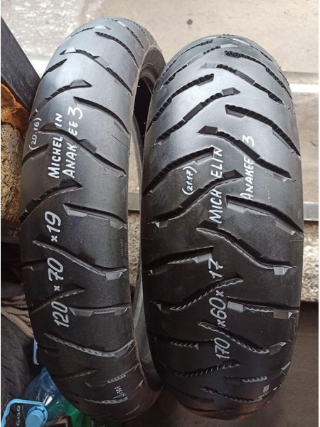 Комлект БУ Мотошин Michelin 170/60-17 и 120/70-19 Anakee 3 TL Комлект БУ Мотошин Michelin 170/60-17 и 120/70-19 Anakee 3 TL