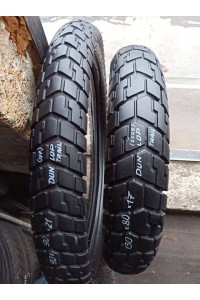 Комплект БУ Мотошин Dunlop 130/80-17 и 90/90-21 Trail TT