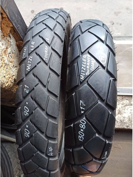 Комплект БУ Мотошин Metzeler 130/80-17 и 90/90-21 Tourance TL