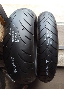 Комлект БУ Мотошин Bridgestone 180/55-17 и 120/70-17 BT-023 TL v2