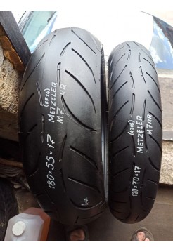 Комлект БУ Мотошин Metzeler 180/55-17 и 120/70-17 M7 TL