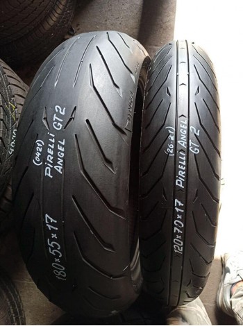 Шины для мотоцикла Pirelli 180/55-17 и 120/70-17 Angel GT-2 TL